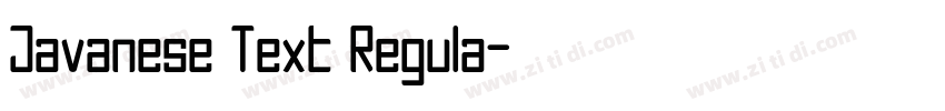 Javanese Text Regula字体转换